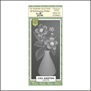 Lisa Horton Crafts Vase of Florals DL 3D Embossing Folder with Die