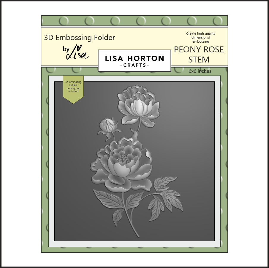 Lisa Horton Crafts Peony Rose Stem 6