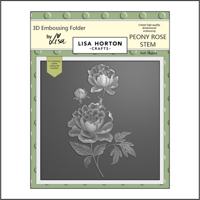 Lisa Horton Crafts Peony Rose Stem 6