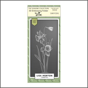 Lisa Horton Crafts Daffodil DL 3D Embossing Folder with Die