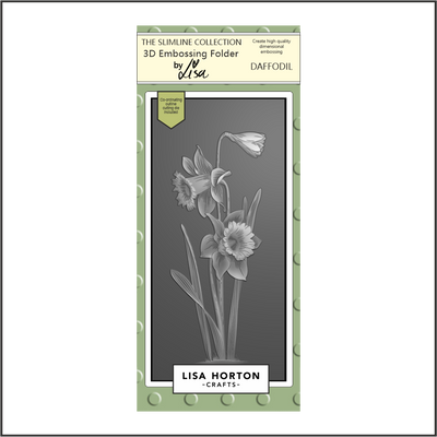 Lisa Horton Crafts Daffodil DL 3D Embossing Folder with Die