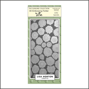 Lisa Horton Crafts Log Slices DL 3D Embossing Folder