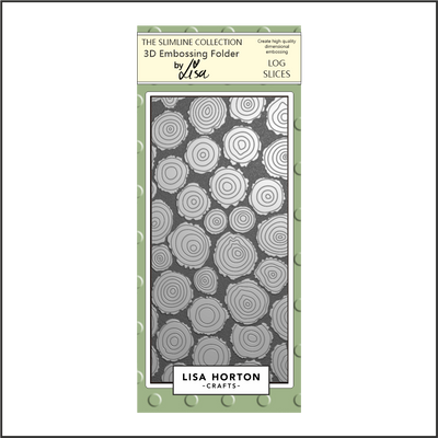 Lisa Horton Crafts Log Slices DL 3D Embossing Folder