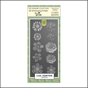 Lisa Horton Crafts Flower Blooms DL 3D Embossing Folder with Dies