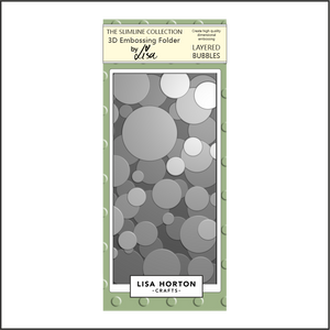 Lisa Horton Crafts Layered Bubbles DL 3D Embossing Folder