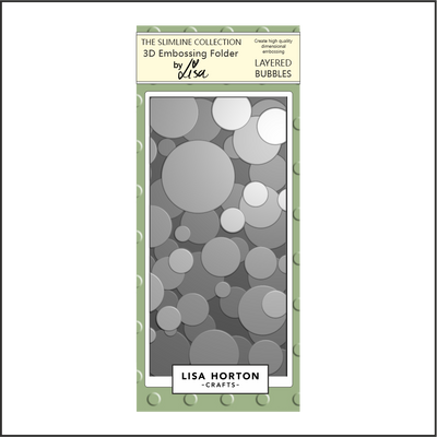 Lisa Horton Crafts Layered Bubbles DL 3D Embossing Folder