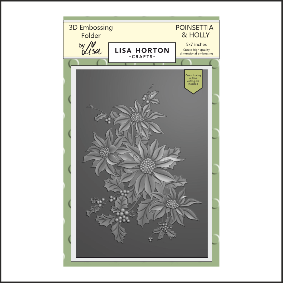 Lisa Horton Crafts Poinsettia & Holly 5