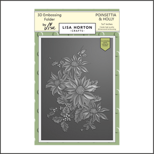 Lisa Horton Crafts Poinsettia & Holly 5