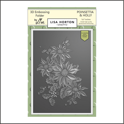 Lisa Horton Crafts Poinsettia & Holly 5