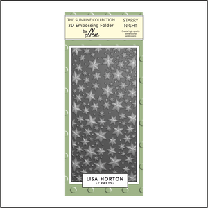 Lisa Horton Crafts Starry Night DL 3D Embossing Folder