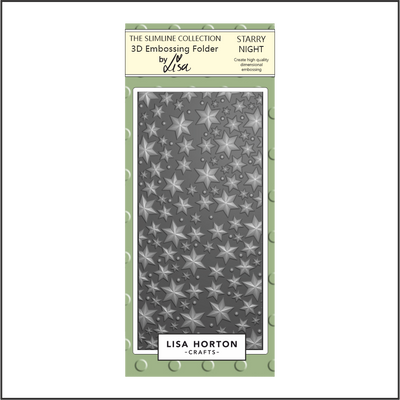 Lisa Horton Crafts Starry Night DL 3D Embossing Folder