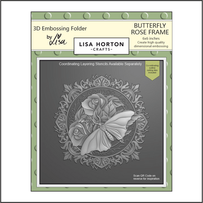 Lisa Horton Crafts Butterfly Rose Frame 6