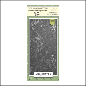 Lisa Horton Crafts Wisteria Background DL 3D Embossing Folder