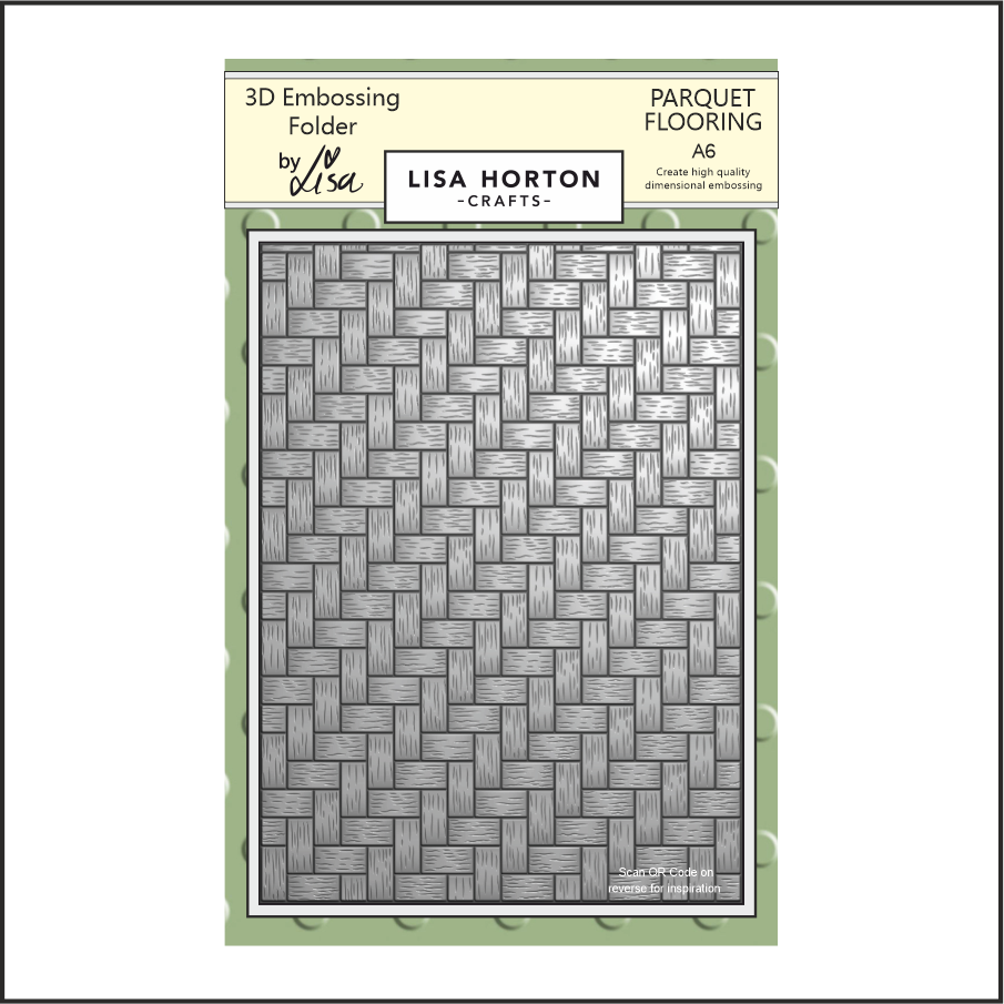 Lisa Horton Crafts Parquet Flooring A6 3D Embossing Folder