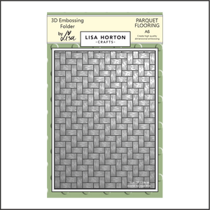 Lisa Horton Crafts Parquet Flooring A6 3D Embossing Folder