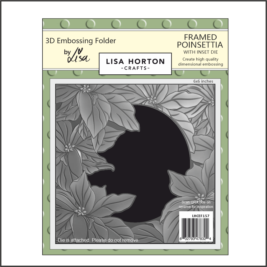 Lisa Horton Crafts Framed Poinsettia 6