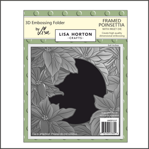 Lisa Horton Crafts Framed Poinsettia 6