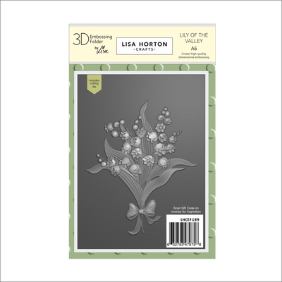 Lisa Horton Crafts Lily of the Valley A6 3D Embossing Folder with Die