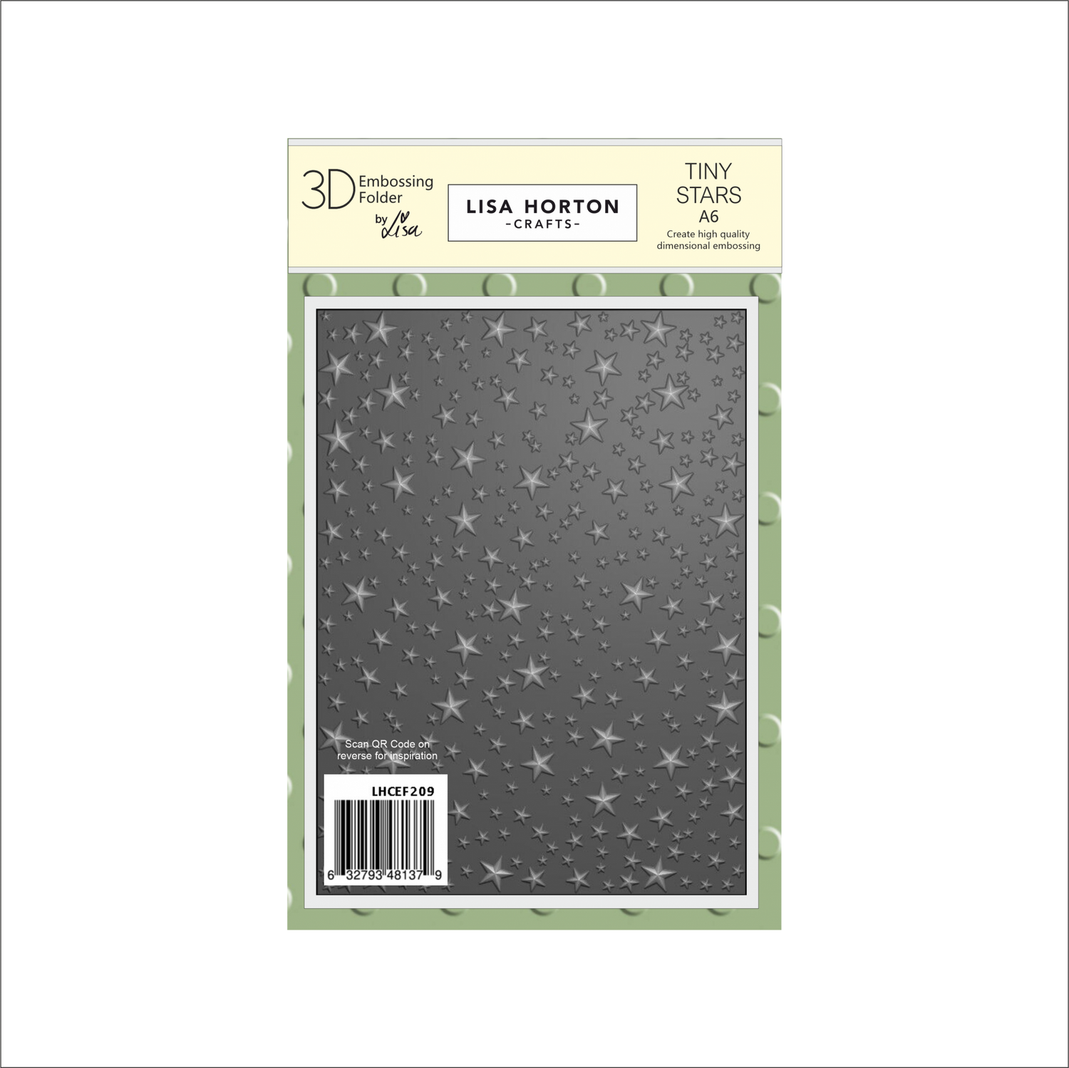 Lisa Horton Crafts Tiny Stars A6 3D Embossing Folder