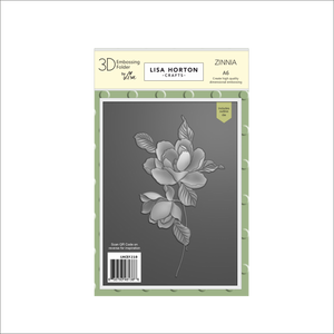 Lisa Horton Crafts Zinnia A6 Embossing Folder with Die