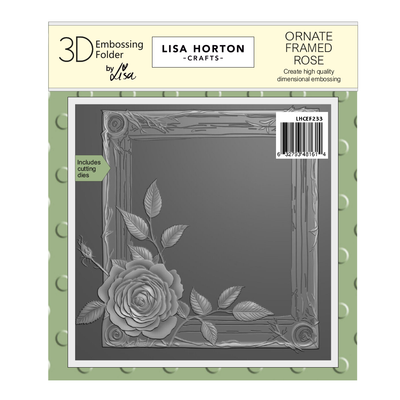 Lisa Horton Crafts Ornate Framed Rose 6