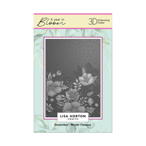 Lisa Horton Crafts 'A Year In Bloom' - Set of 12 5” x 7” 3D Embossing Folders