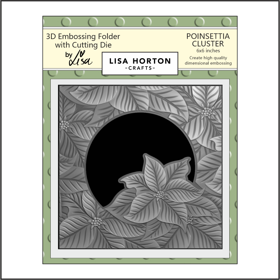 Lisa Horton Crafts Poinsettia Cluster 6