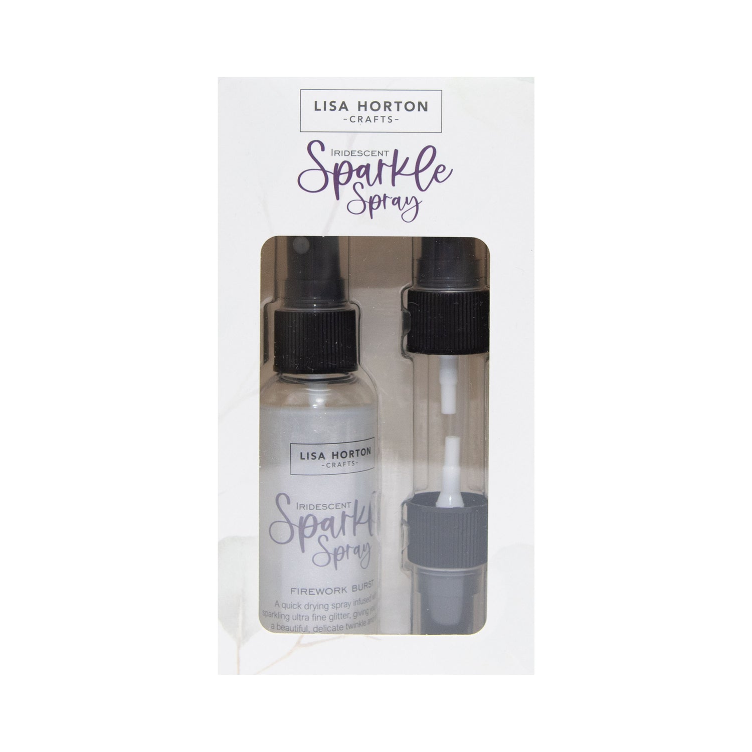 Lisa Horton Crafts Set of 8 Sparkle Sprays - Pink, Sky, Sea, Wine, Dreamcatcher, Petals, Firework, Forest