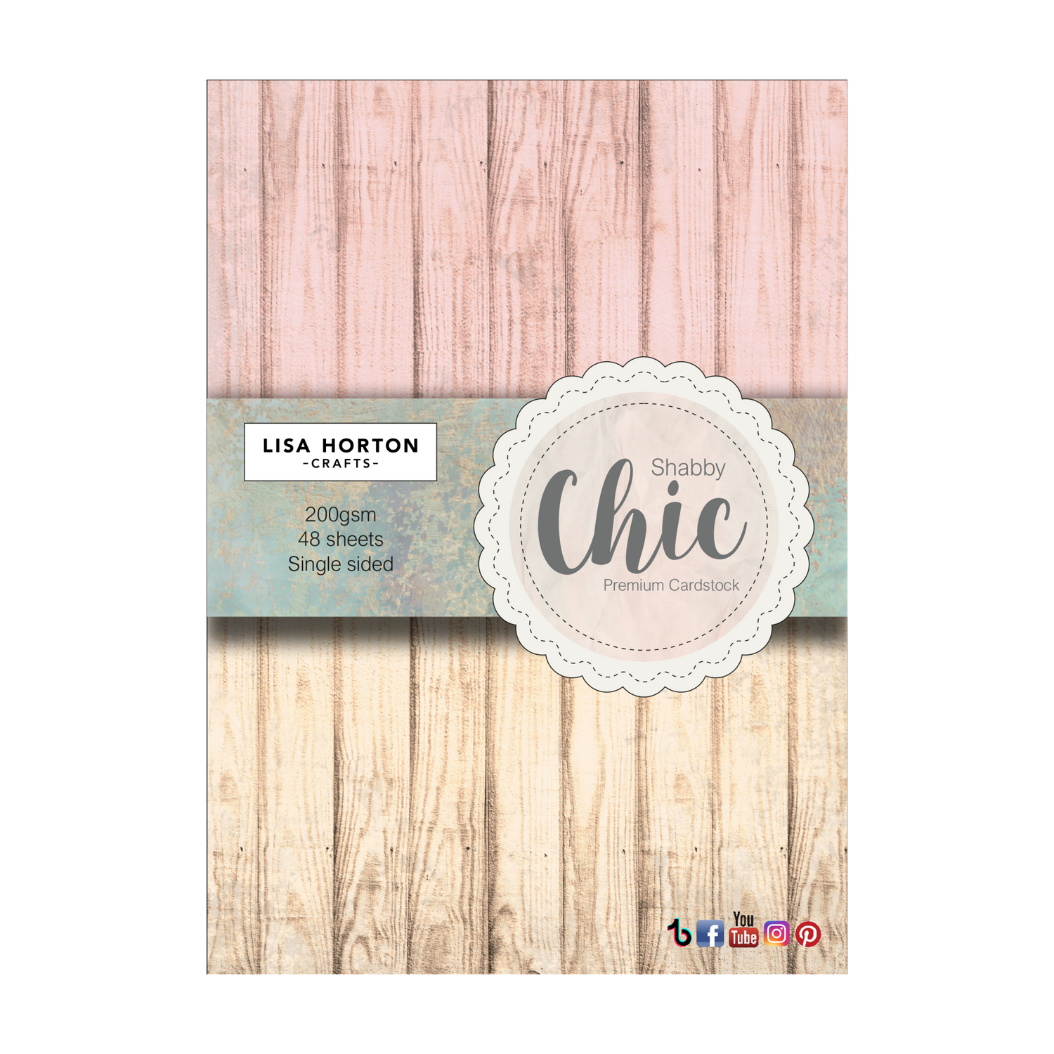 Lisa Horton Crafts Shabby Chic 5 x 7 Premium Cardstock - 48 Sheets