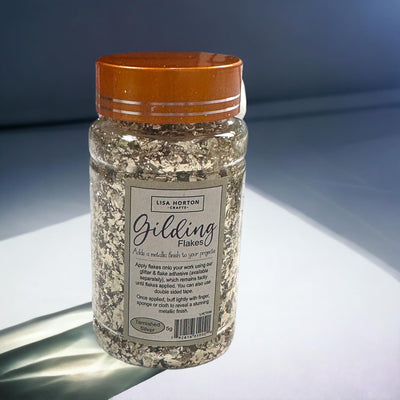 Lisa Horton Crafts Gilding Flakes - Tarnished Silver