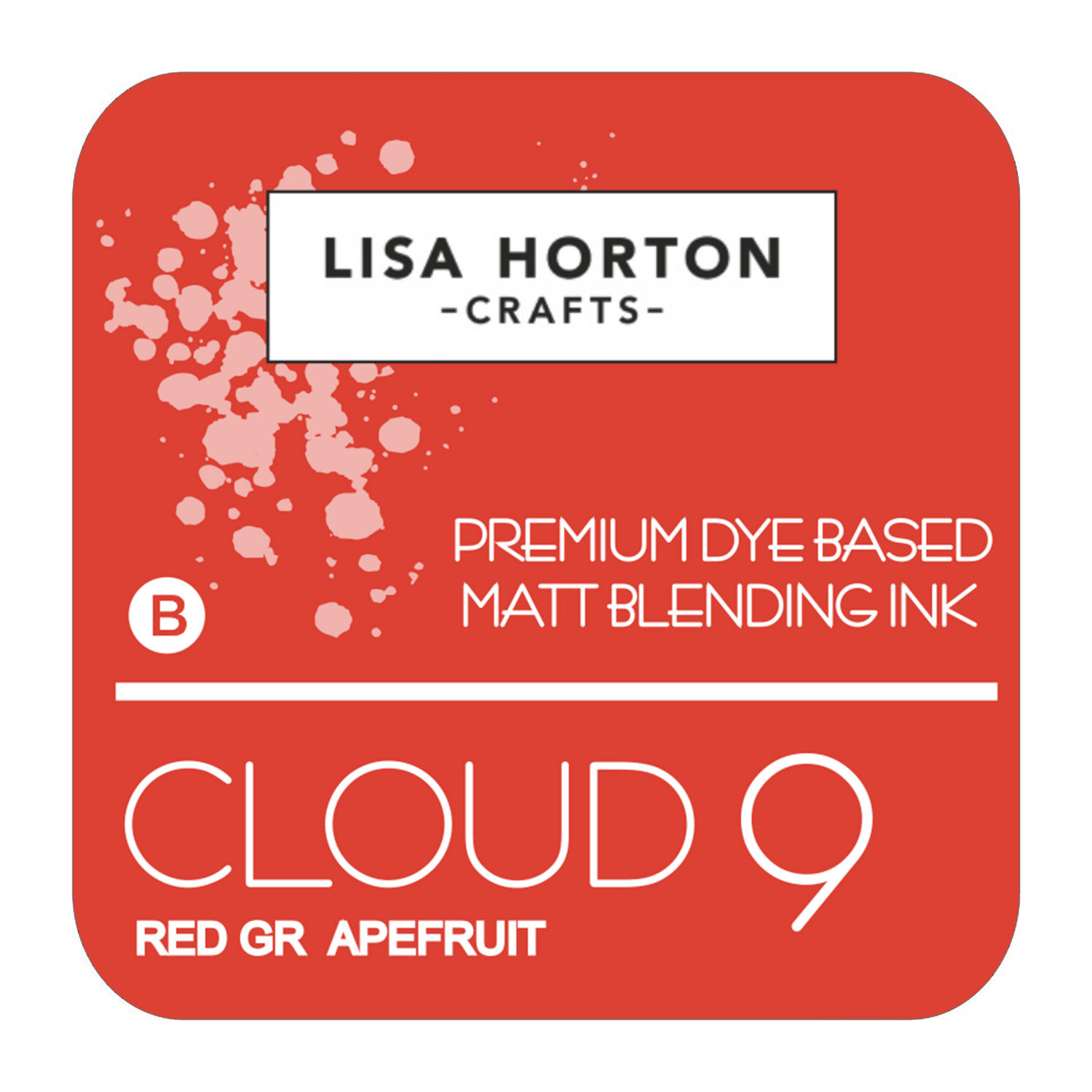 Lisa Horton Crafts Cloud 9 Matt Blending Ink Pad - Red Grapefruit