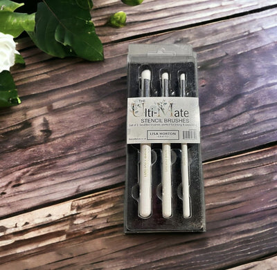 Lisa Horton Crafts Set of 3 Stencil Brushes