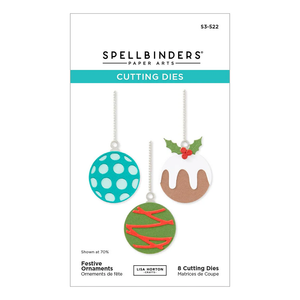 Spellbinders x Lisa Horton Crafts Festive Ornaments Dies - 8 Dies