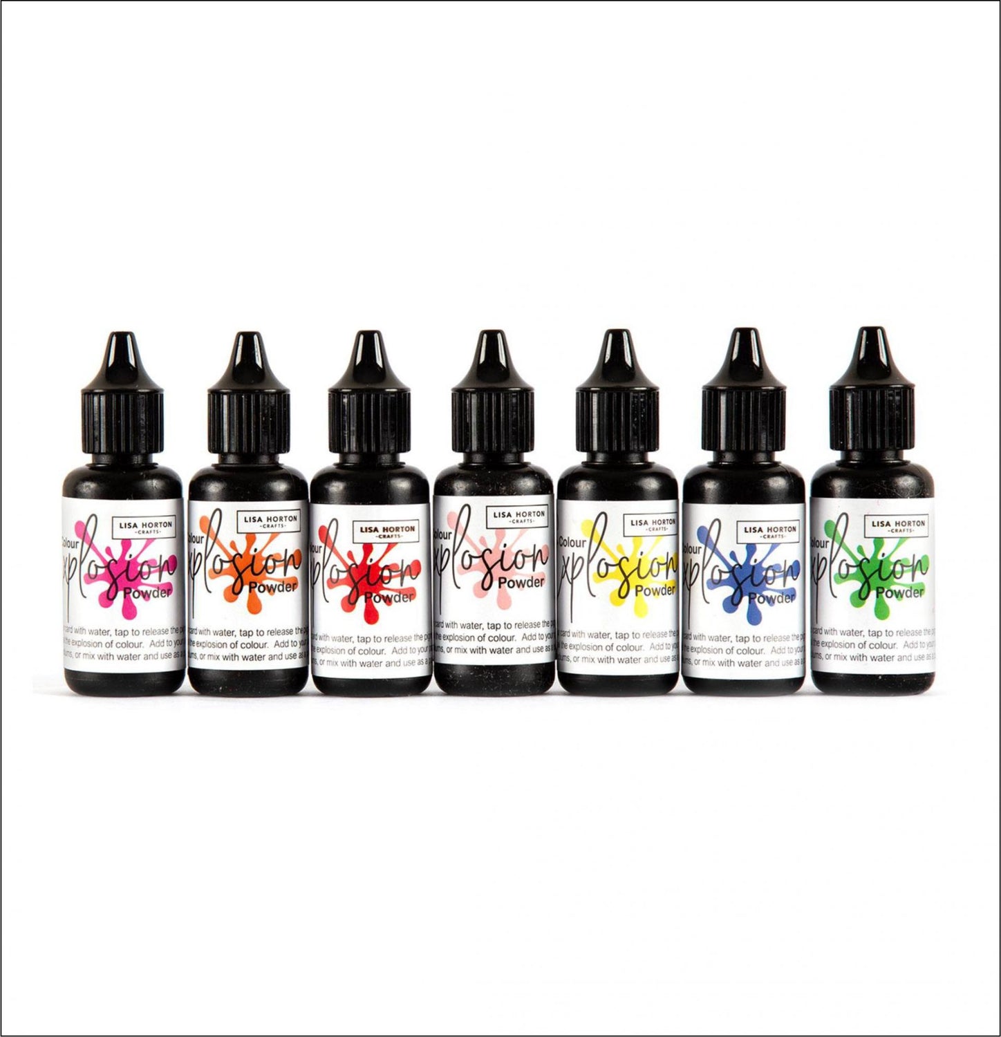 Lisa Horton Crafts Colour Explosion Powders Set 1 - 7 x 18ml