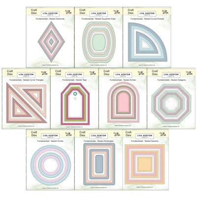 Lisa Horton Crafts Fundamentals Complete Die Set Collection - 10 Die Sets