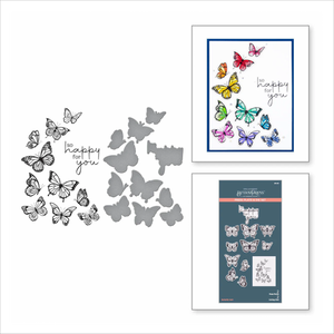 Spellbinders Butterfly Swirl Press Plate & Die Set