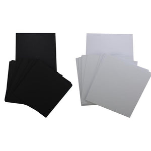 Lisa Horton Crafts Pack of 200 Black and White 5 x 7 ’ish’ Cardstock