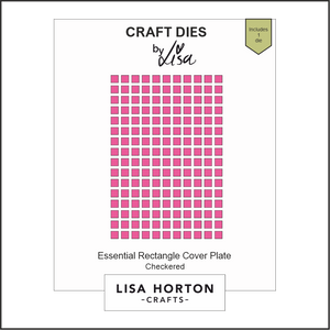 Lisa Horton Crafts Essential Rectangle Checkered Die Cover Plate