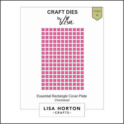 Lisa Horton Crafts Essential Rectangle Checkered Die Cover Plate