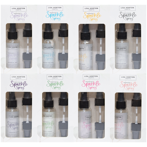 Lisa Horton Crafts Set of 8 Sparkle Sprays - Pink, Sky, Sea, Wine, Dreamcatcher, Petals, Firework, Forest