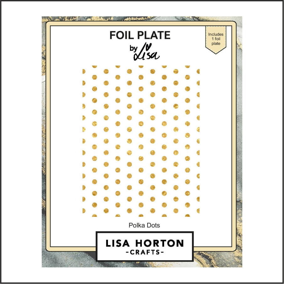 Lisa Horton Crafts Polka Dots Foil Plate