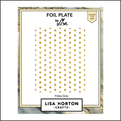 Lisa Horton Crafts Polka Dots Foil Plate