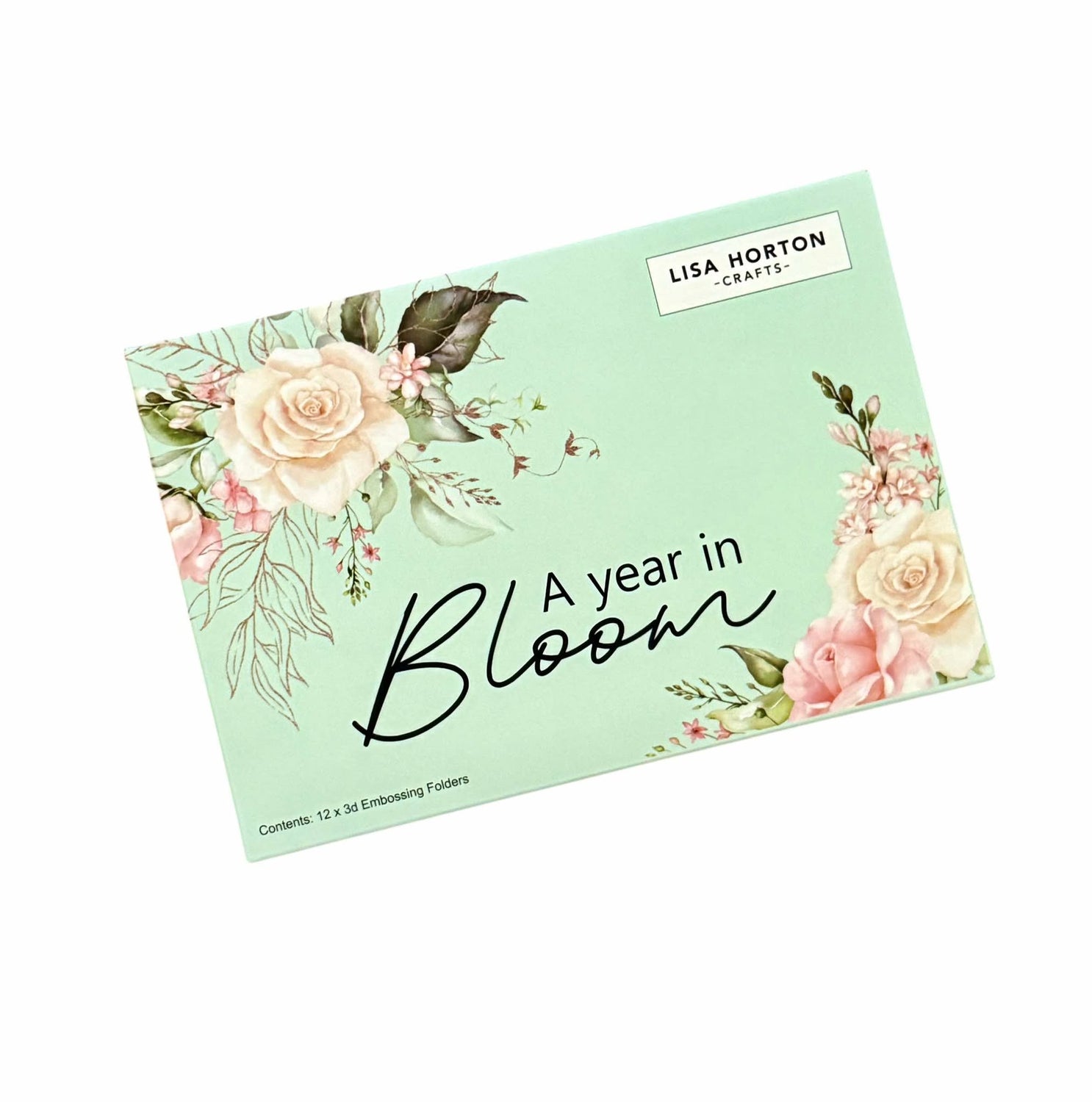 Lisa Horton Crafts 'A Year In Bloom' - Set of 12 5” x 7” 3D Embossing Folders